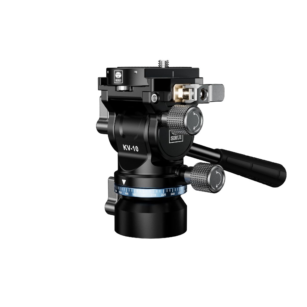 Sirui KV-10 Mini Fluid-Videoneiger mit Q/R und Nivelierbasis